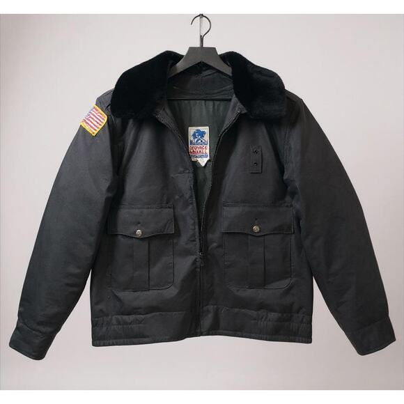 Horace Small Navy Uniform Jacket Men’s 42R USA Made Lined Work Coat Vintage - Picture 1 of 13